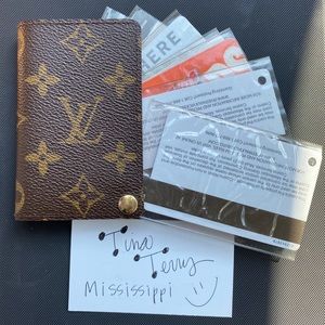 Auth Louis Vuitton Porte-Cartes Credit Pression